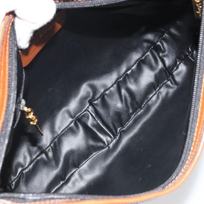 Salvatore Ferragamo Shoulder Leather, Black, Leather, Shoulder Bag