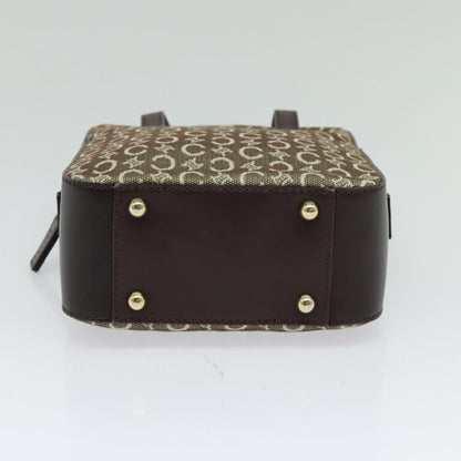 Celine C Macadam Canvas, Gray, Canvas, Handbag