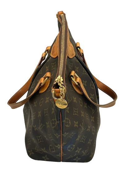 Louis Vuitton Palermo Monogram Canvas, Brown, Canvas, Handbag
