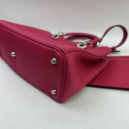 Christian Dior Diorissimo Leather with Sequins, Pink, Leather, Tote Bag