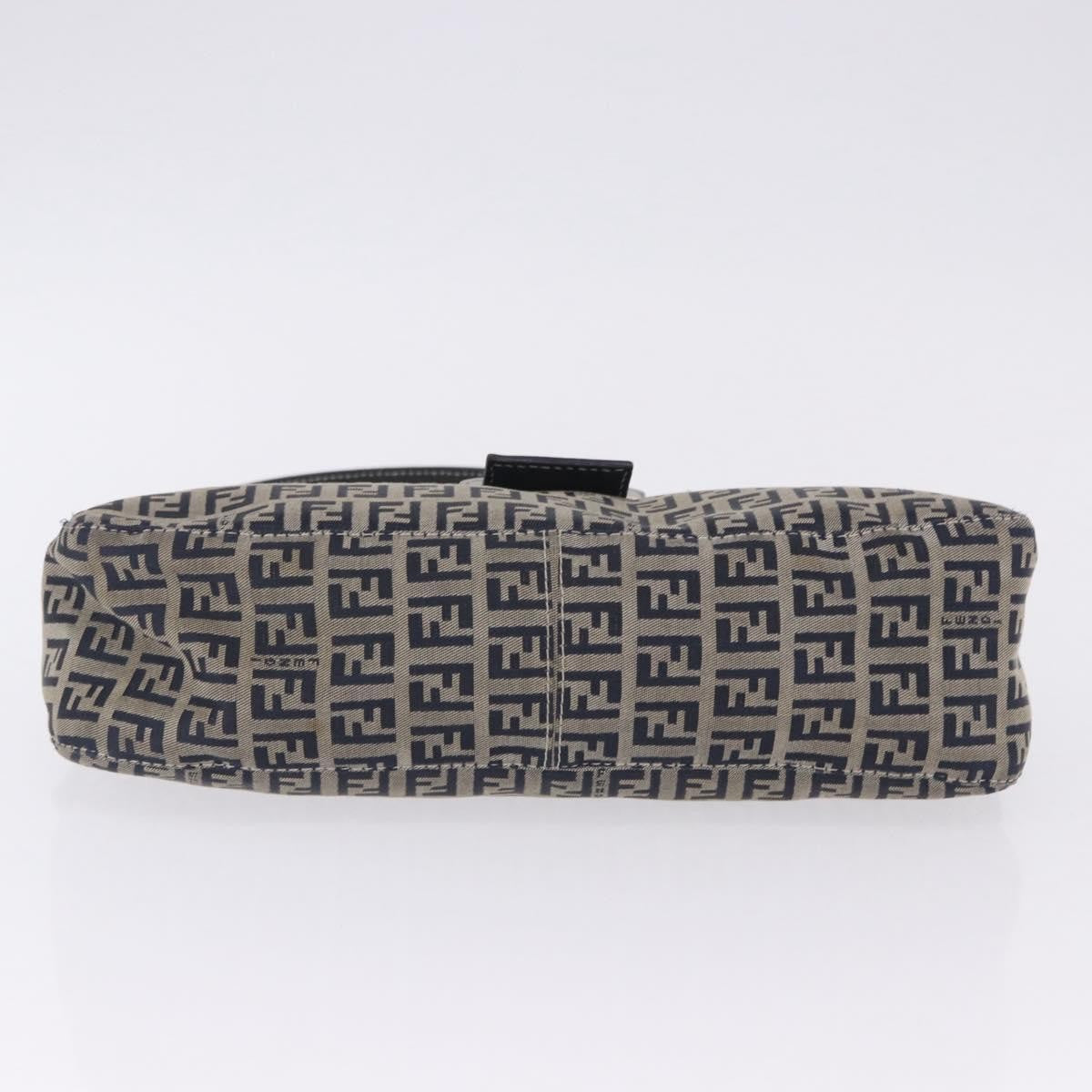 Fendi Baguette Zucca Canvas, Navy, Canvas, Handbag