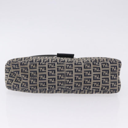 Fendi Baguette Zucca Canvas, Navy, Canvas, Handbag