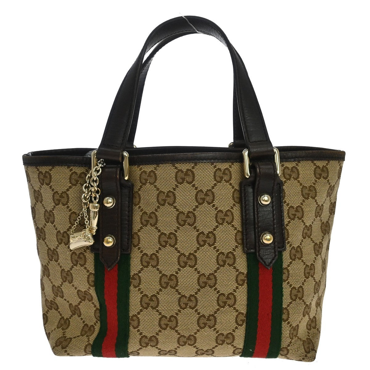 Gucci Jolicoeur Pochette GG Canvas and leather, Beige, Canvas, Handbag