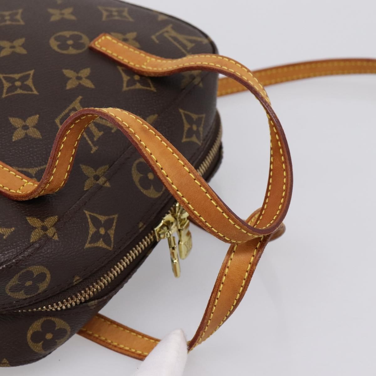 Louis Vuitton Spontini Monogram Canvas, Brown, Canvas, Handbag