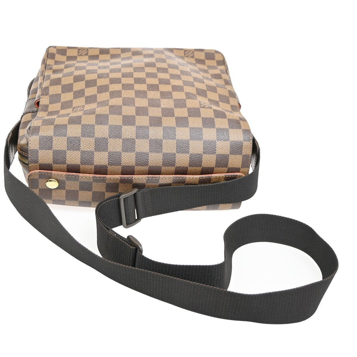 Louis Vuitton Naviglio Damier, Brown, Canvas, Handbag