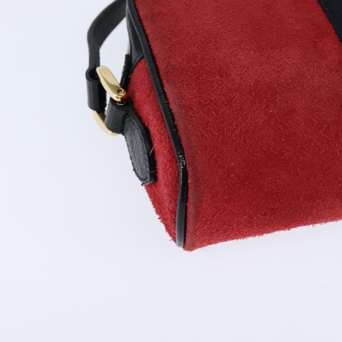 Gucci Ophidia Suede, Red, Suede, Shoulder Bag