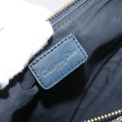 Christian Dior Vintage Saddle Diorissimo Canvas, Navy, Canvas, Handbag