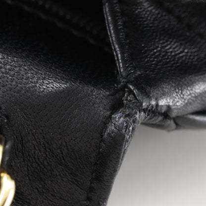 Chanel Flap Shoulder Leather, Black, Leather, Shoulder Bag