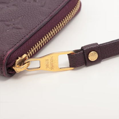 Louis Vuitton Zippy wallet Leather, PURPLE, LEATHER, Wallets