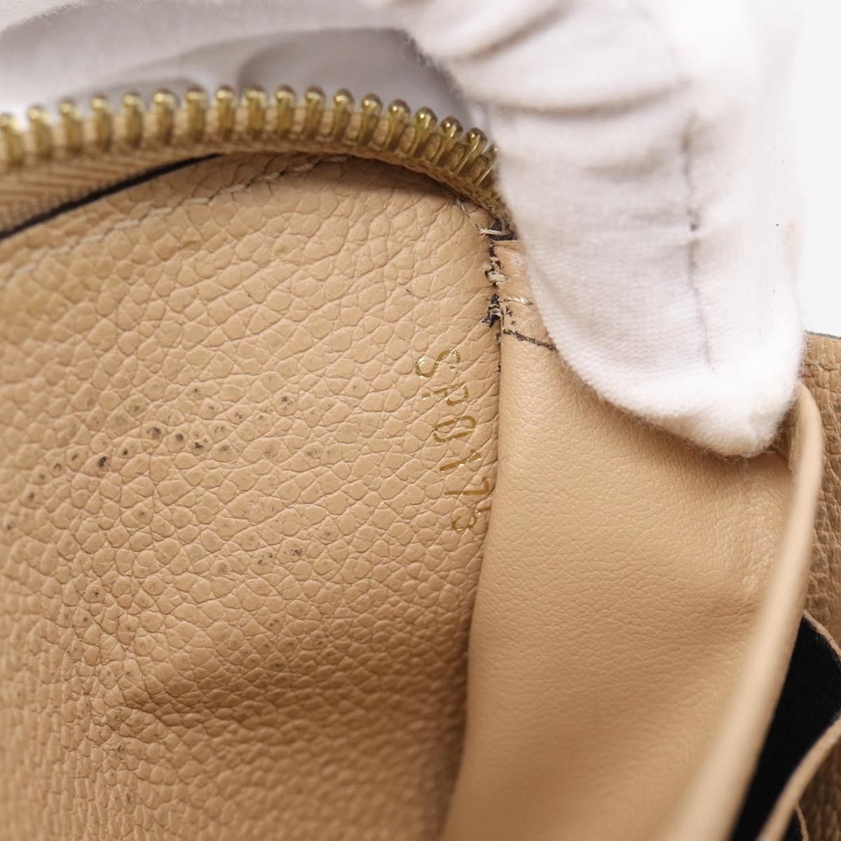 Louis Vuitton Zippy Monogram Empreinte Leather, Beige, Leather, Wallet
