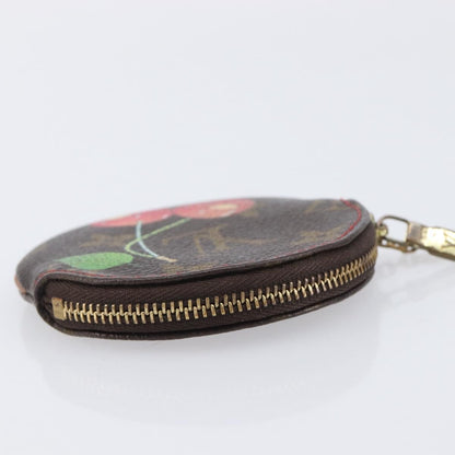Louis Vuitton Porte Monnaie Coin Purse Limited Edition Monogram Cerises, Brown, Canvas, Clutch