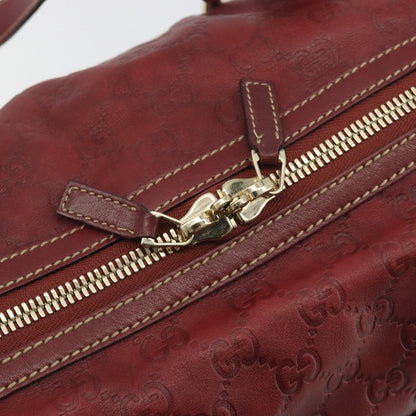 Gucci 85th Anniversary Boston Guccissima Leather, Red, Leather, Shoulder Bag