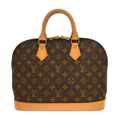 Louis Vuitton Alma Monogram, Brown, Canvas, Handbag