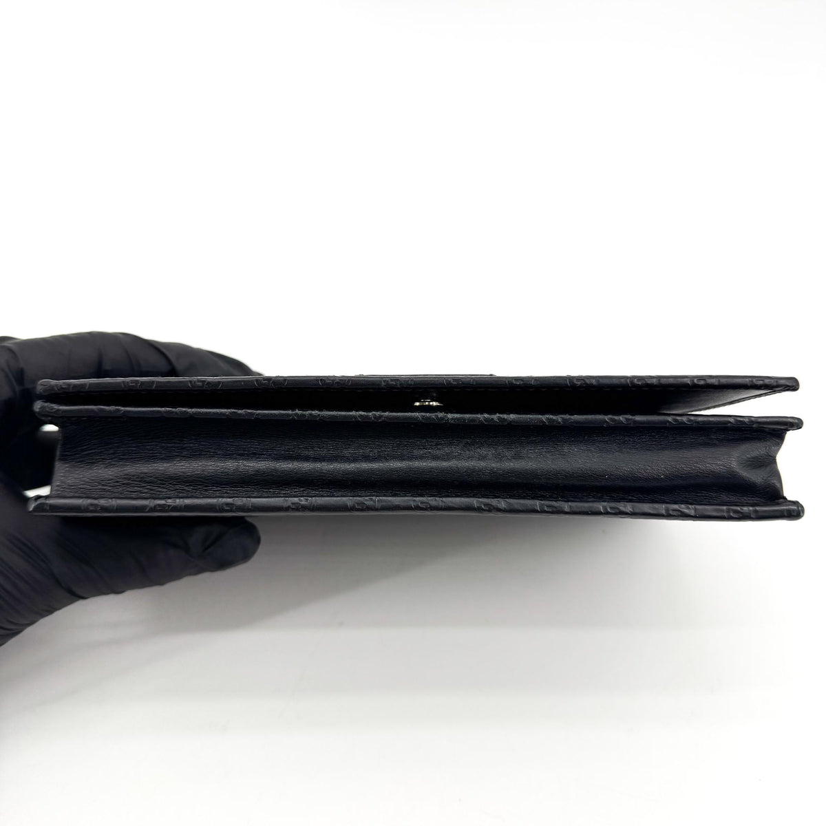 Gucci Wallet on Strap Microguccissima Leather, Black, Leather, Crossbody Bag