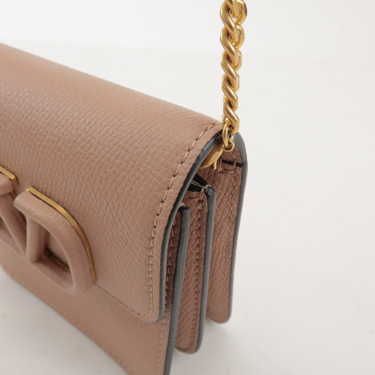 Valentino Garavani VSling Leather, Pink, Leather, Shoulder Bag