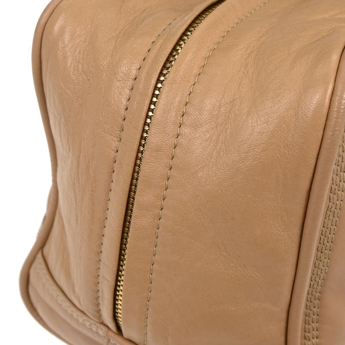 Loewe Amazona Leather, Beige, Leather, Handbag