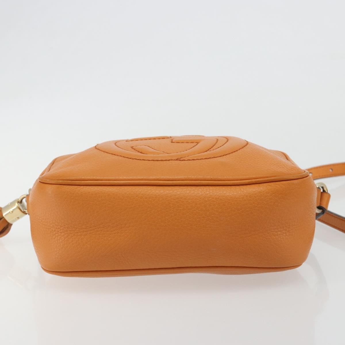 Gucci Soho Disco Leather, Orange, Leather, Shoulder Bag