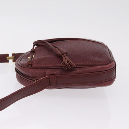 Cartier Tasseled Must de Cartier Leather, Burgundy, Leather, Shoulder Bag