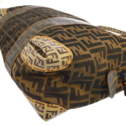 Fendi B Mix Zucca Mixed Media, Brown, Canvas, Tote Bag