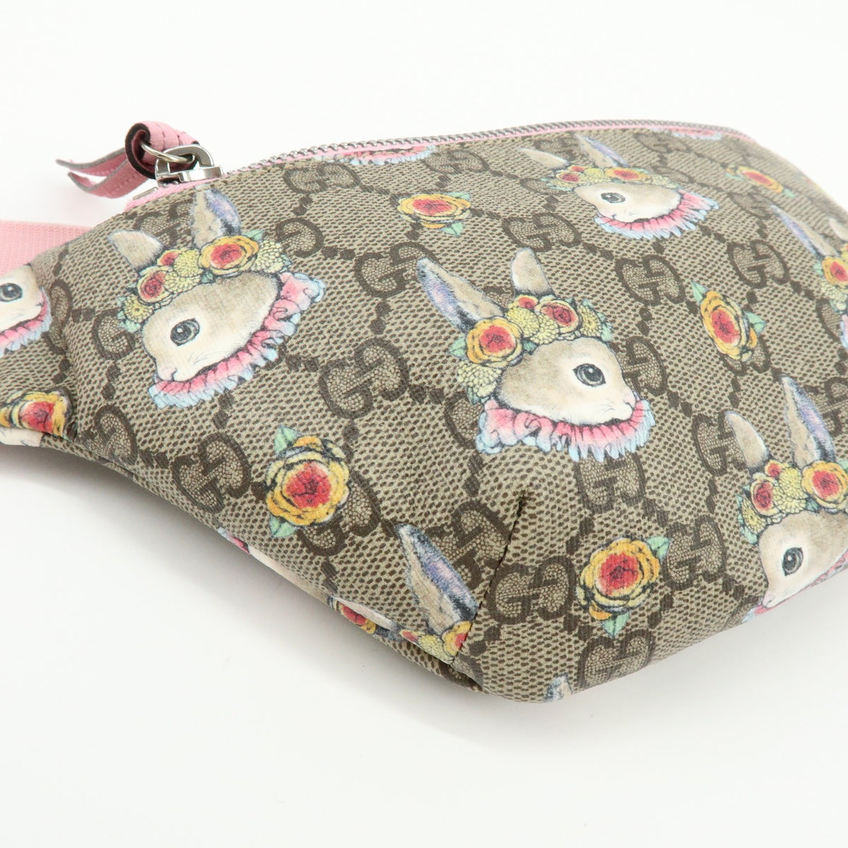 Gucci Children's Belt Printed GG Coated Canvas, Beige, Canvas, Handbag