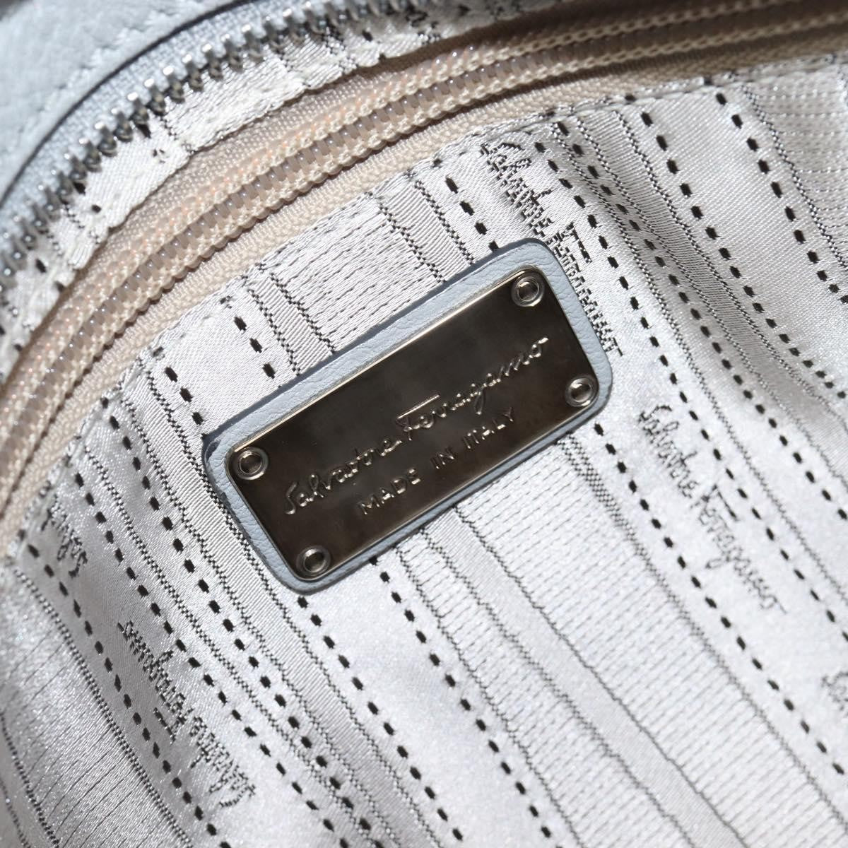 Salvatore Ferragamo Sofia Satchel Leather, Gray, Leather, Handbag