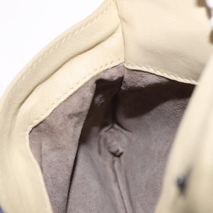 Bottega Veneta Intrecciato Shoulder Leather, Beige, Leather, Shoulder Bag