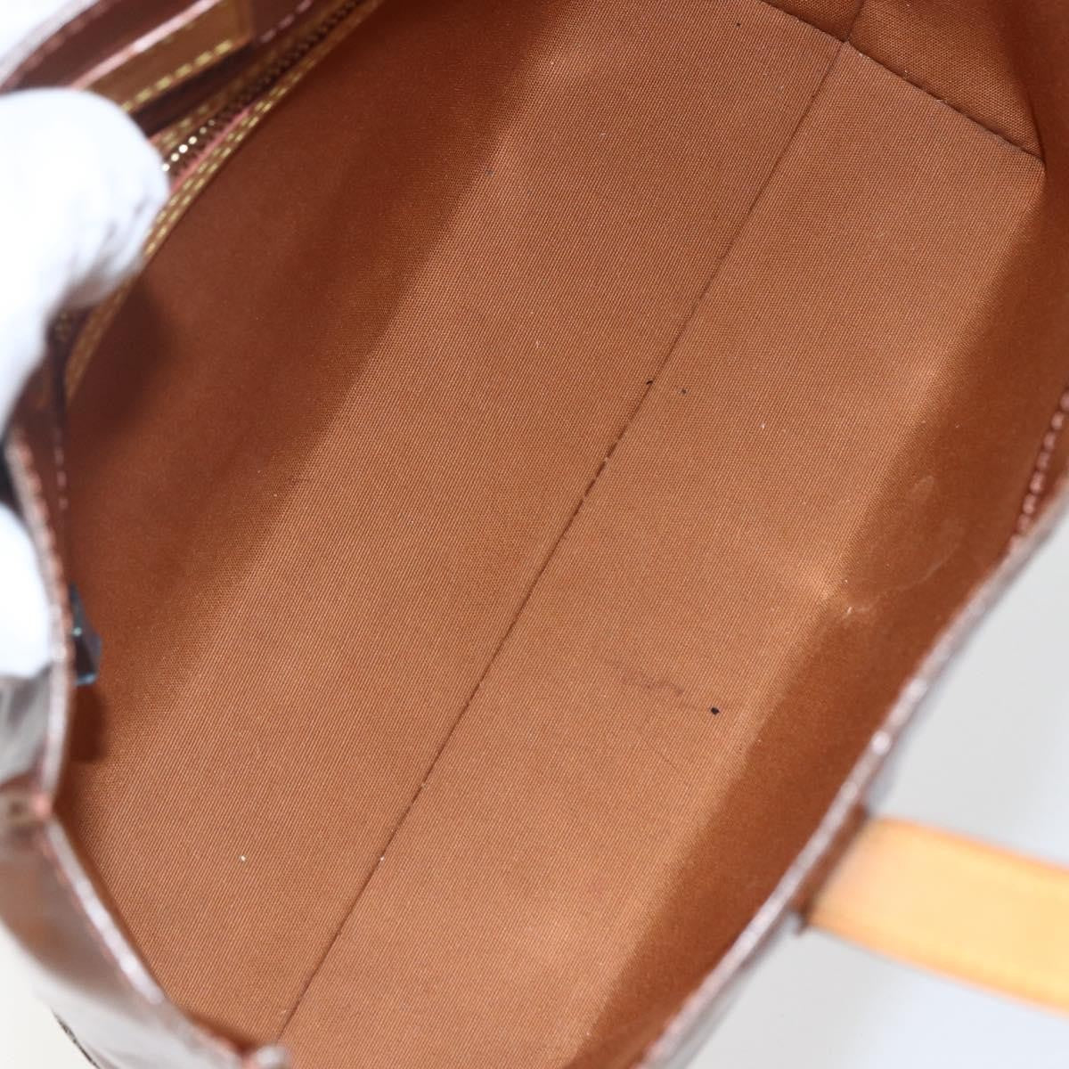 Louis Vuitton Reade Monogram Vernis, Brown, Patent Leather, Handbag