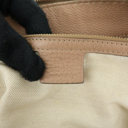 Gucci Bella Hobo Leather, Pink, Leather, Shoulder Bag