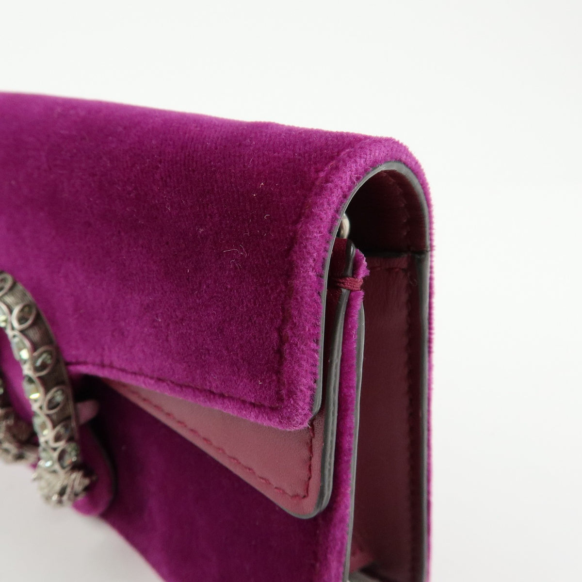 Gucci Dionysus Velvet, Purple, Velvet, Handbag
