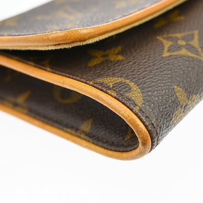 Louis Vuitton Twin Monogram, Brown, Canvas, Clutch
