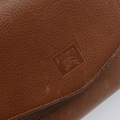 Burberry Flap Shoulder Leather, Brown, Leather, Shoulder Bag