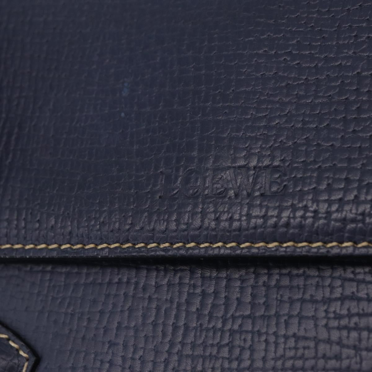 Loewe Tote Leather, Navy, Leather, Tote Bag