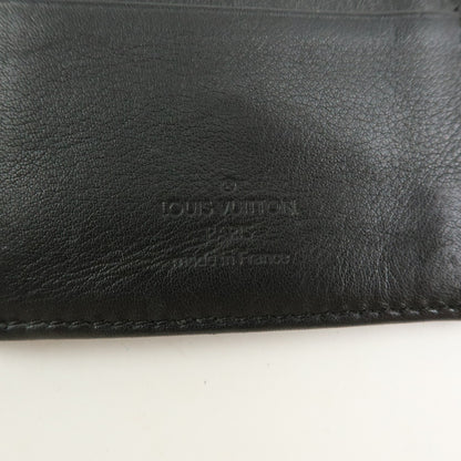 Louis Vuitton Amelia Mahina Leather, Black, Leather, Wallet