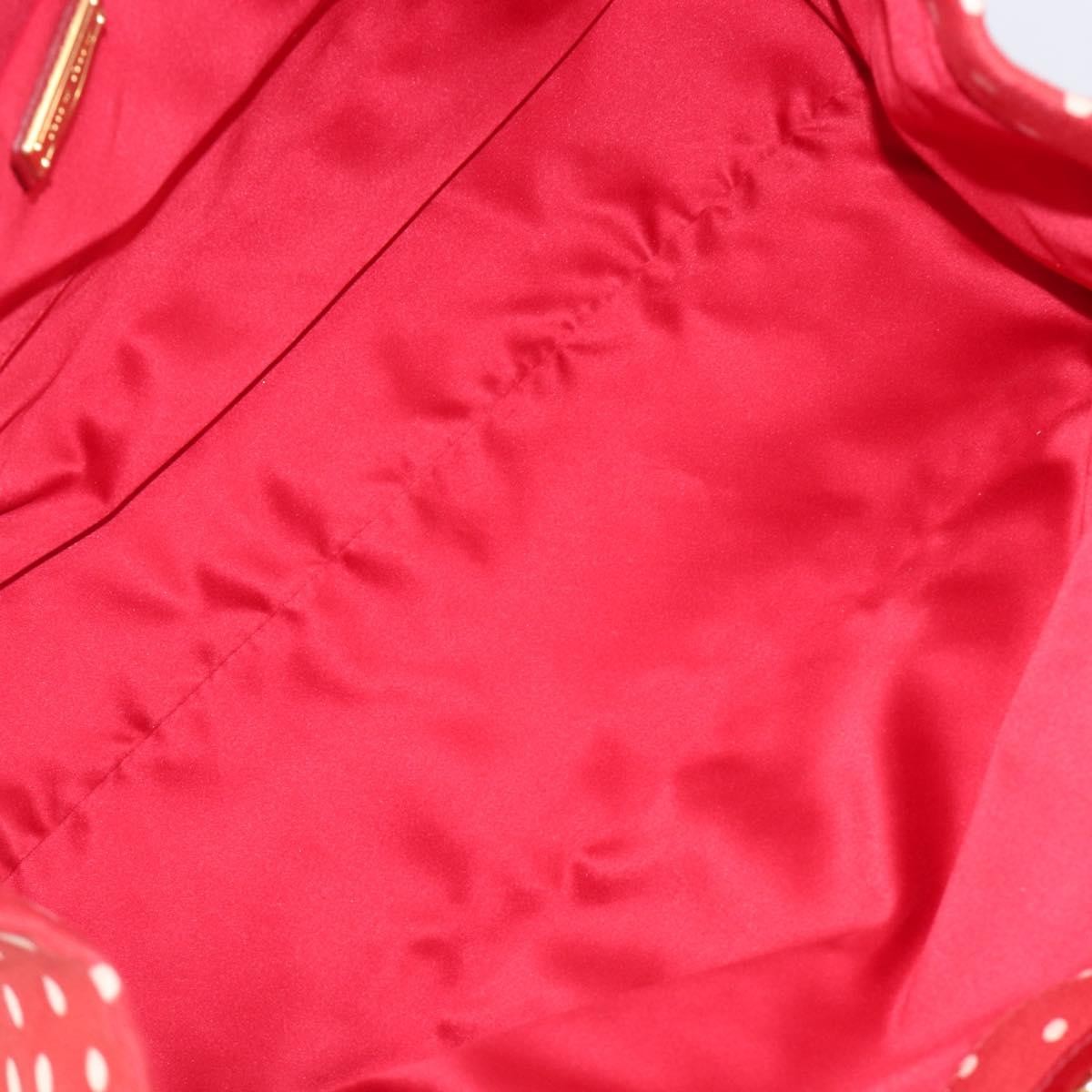 Miu Miu Beau Top Handle Leather, Red, Canvas, Handbag