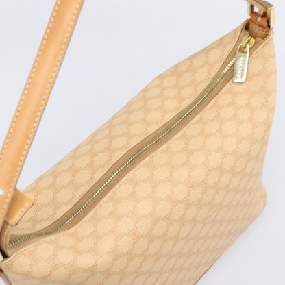 Celine Vintage Zip Hobo Macadam Canvas, Beige, Canvas, Shoulder Bag