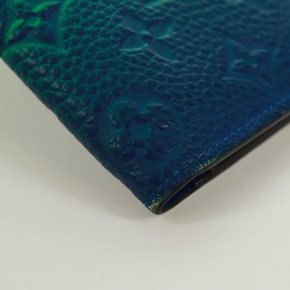Louis Vuitton Brazza Limited Edition Illusion Monogram Taurillon Leather, Green, Leather, Wallet