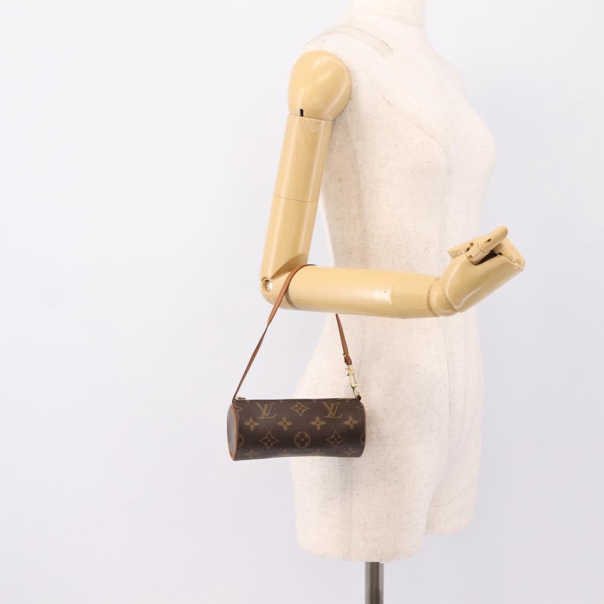 Louis Vuitton Papillon Pochette Monogram Canvas, Brown, Canvas, Clutch