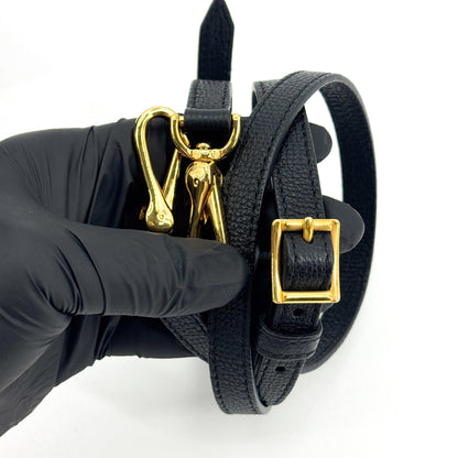 Burberry Camberley Top Handle Leather, Black, Leather, Handbag