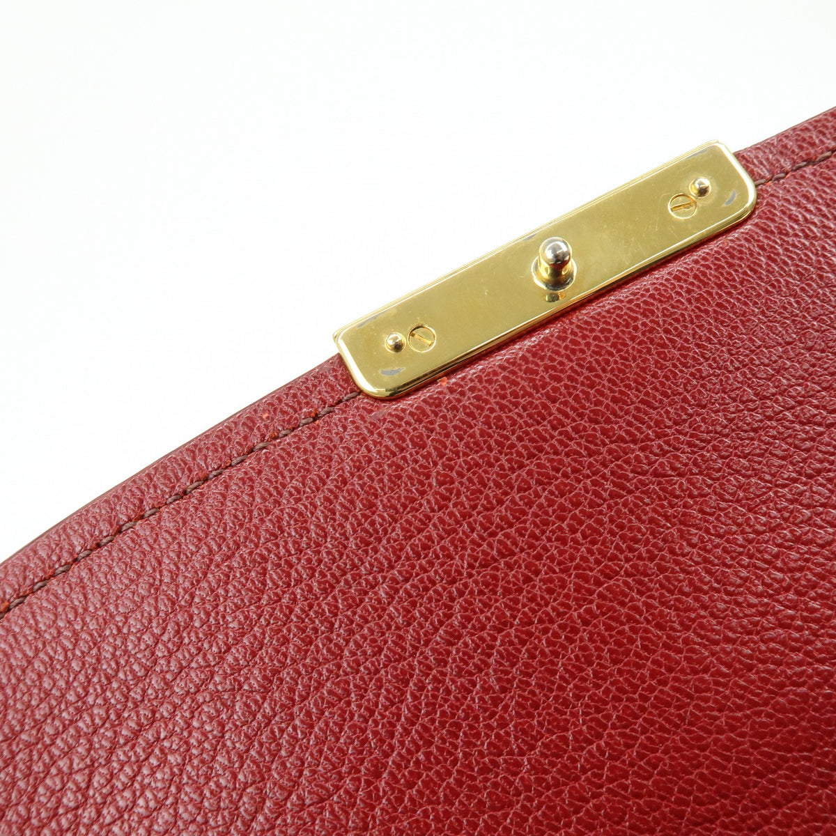 Miu Miu Madras Top Handle Leather, Red, Leather, Handbag