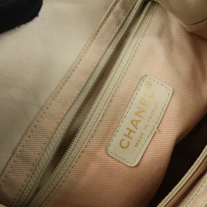 Chanel Camellia Lambskin, Beige, Leather, Tote Bag