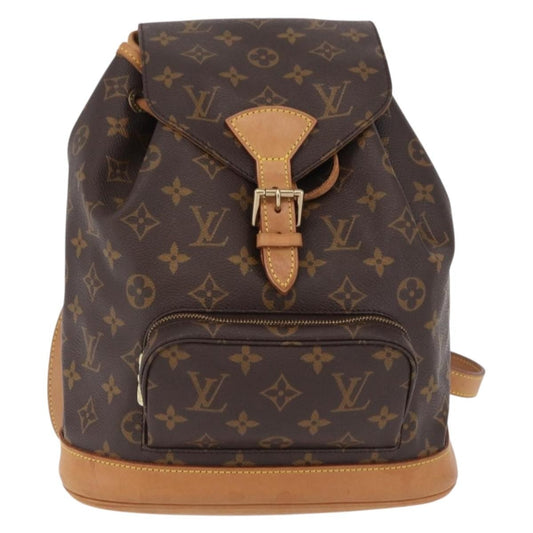 Louis Vuitton Vintage Montsouris Monogram Canvas, Brown, Canvas, Backpack