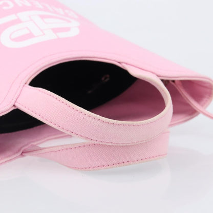 Balenciaga Wave Bucket Printed Canvas, Pink, Canvas, Tote Bag