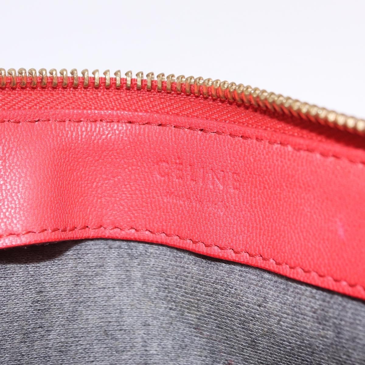 Celine Trio Leather, Red, Leather, Crossbody Bag