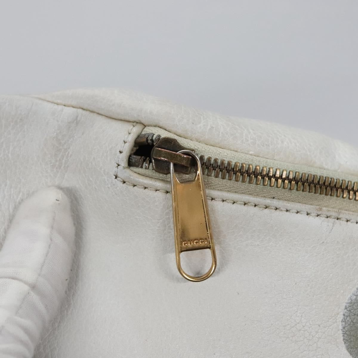 Gucci Logo Belt Leather with Enamel Buckle, White, Leather, Belt