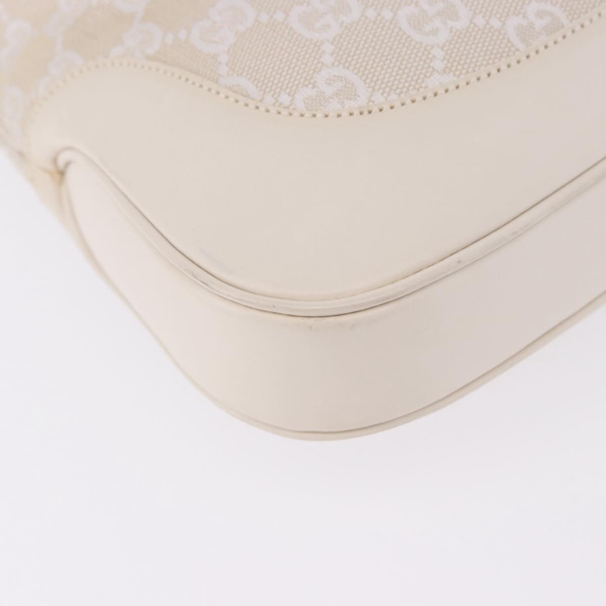 Gucci Jackie Canvas, White, Canvas, Handbag