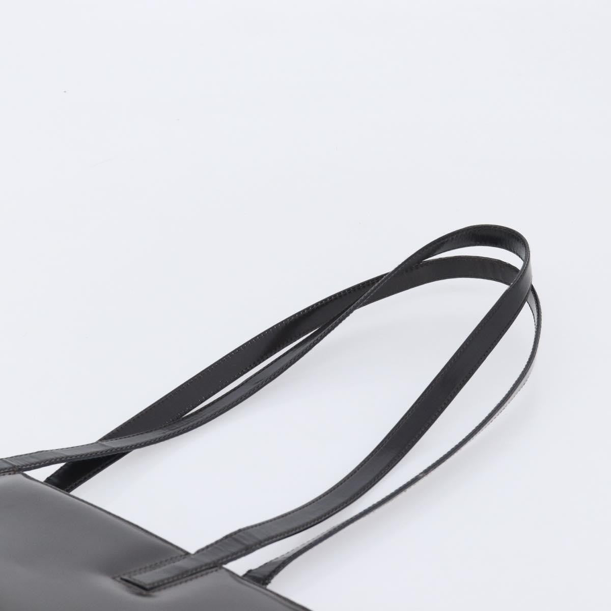 Salvatore Ferragamo Gancini Patent Leather, Brown, Patent Leather, Crossbody Bag
