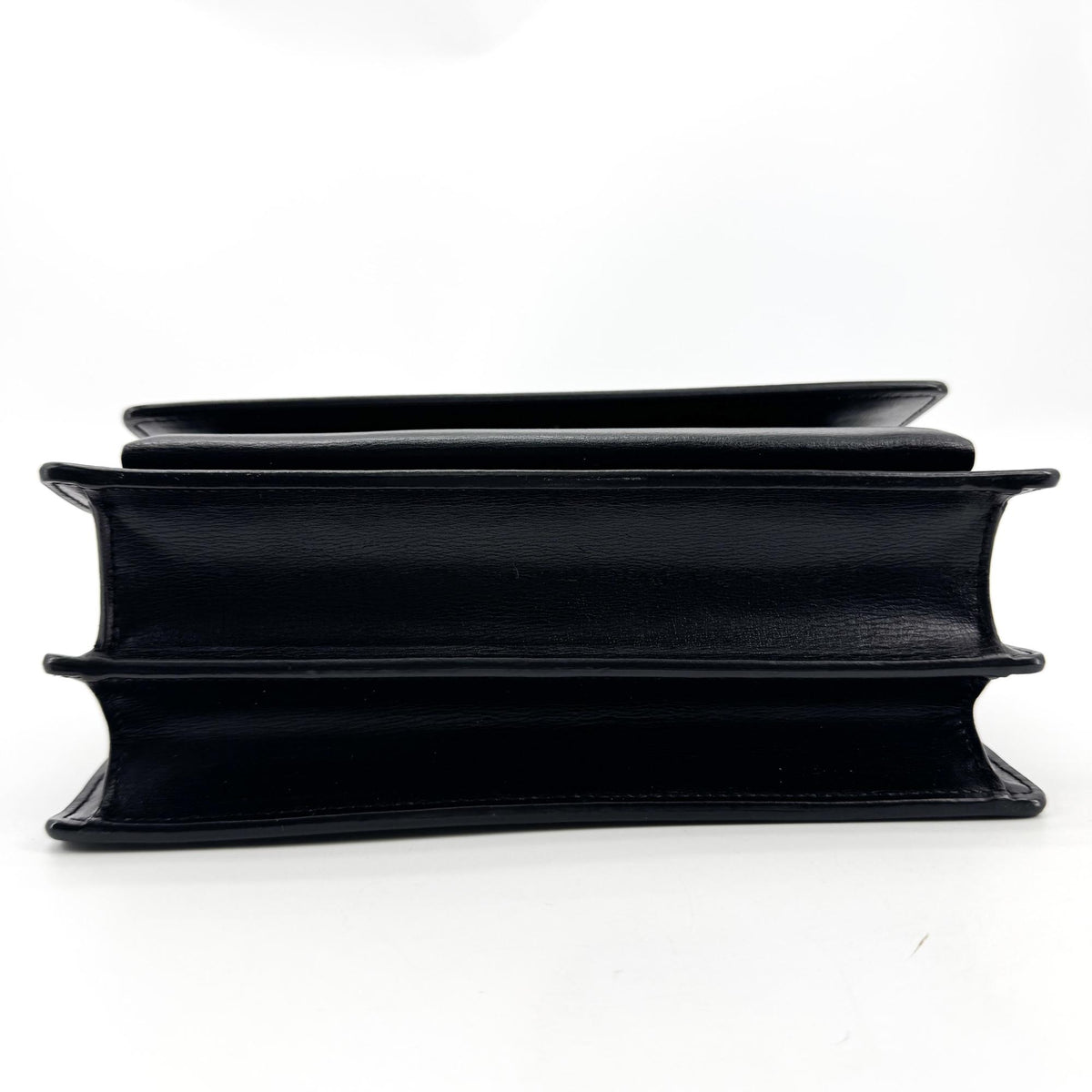 Saint Laurent Sunset Leather, Black, Calfskin, Crossbody Bag