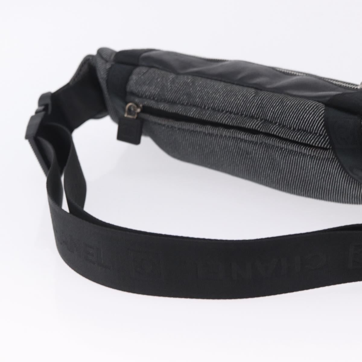 Chanel Sport Line Waist Canvas, Black, Canvas, Handbag