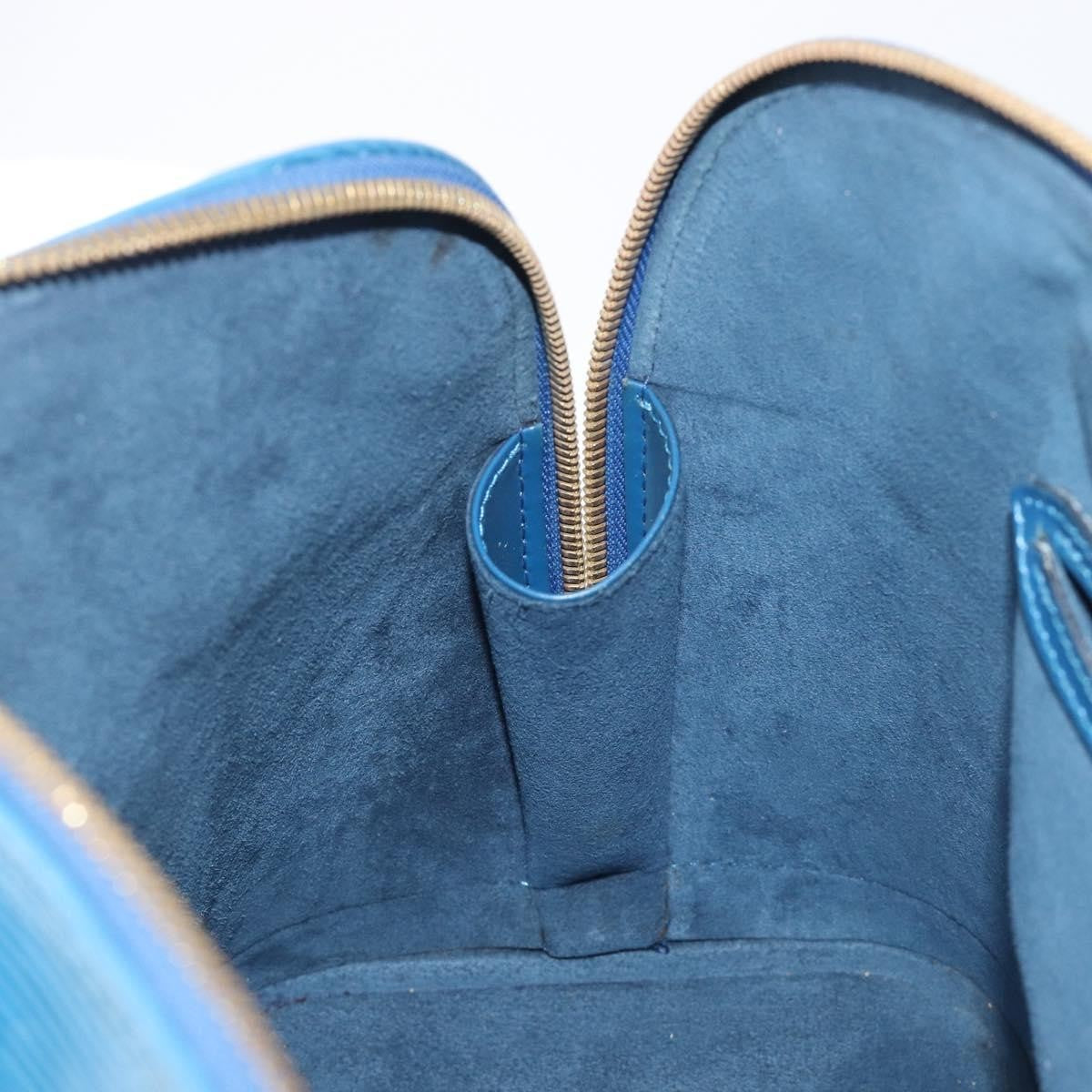 Louis Vuitton Alma Epi Leather, Blue, Leather, Handbag