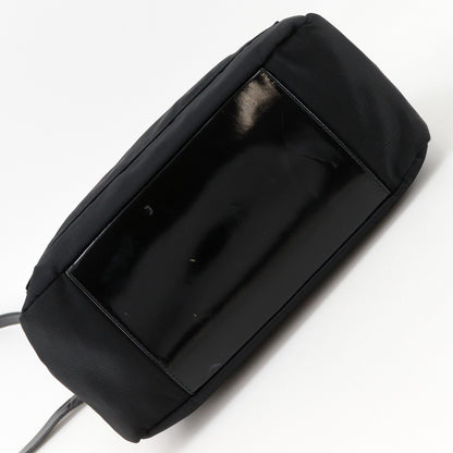 Gucci Sherry bamboo Nylon, Black, Nylon, Shoulder Bag